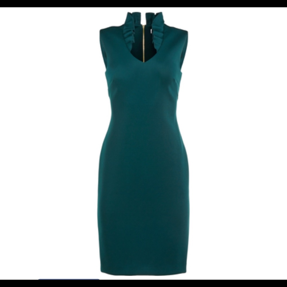 New calvin klein sheath dress green